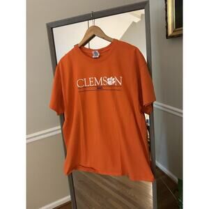 Clemson University Dad T Shirt Gildan Orange Extra Large